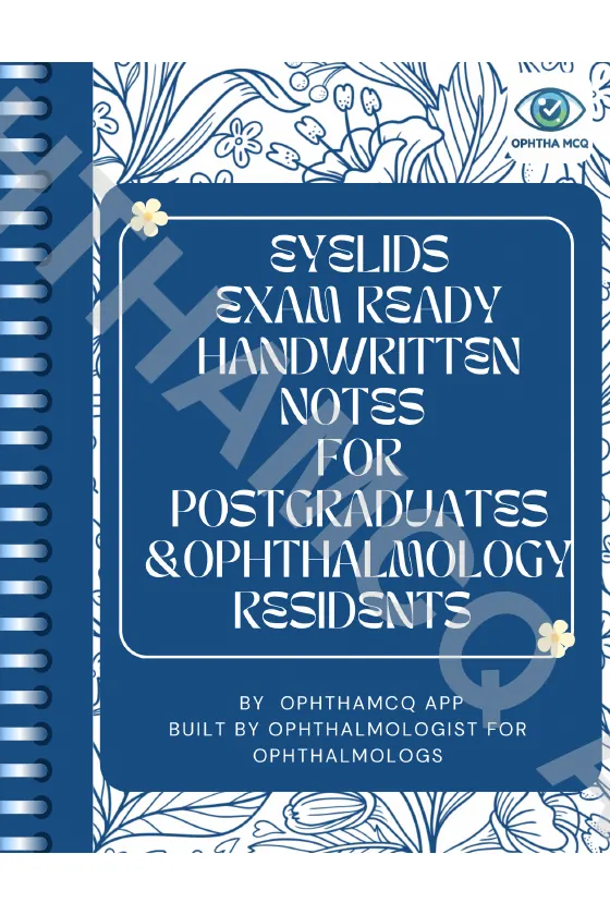 Eyelids Exam Ready Notes cover sample